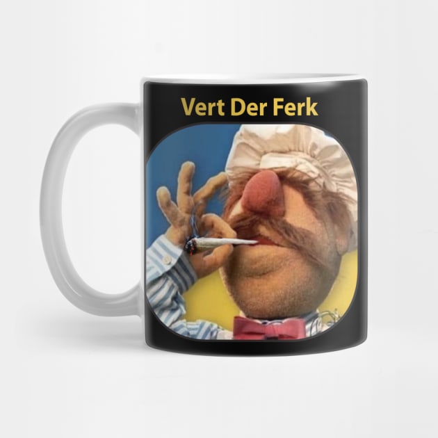 Funny Vert Der Ferk - The Swedish Chef Retro - Weed by ANDREANUS